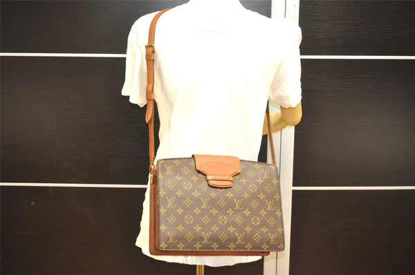 Authentic Louis Vuitton Monogram Courcelles Shoulder Cross Bag M51375 LV 2081I