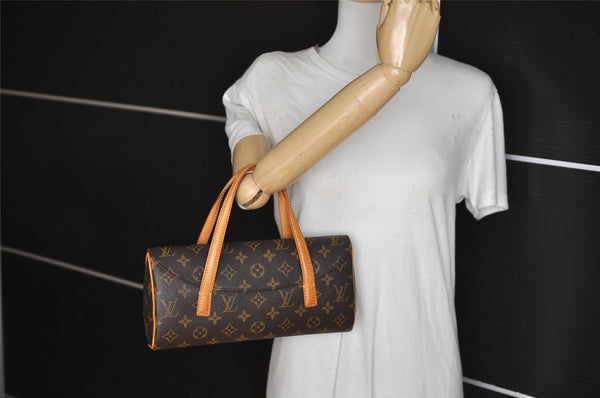 Authentic Louis Vuitton Monogram Sonatine Hand Bag Purse M51902 LV 2081J