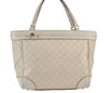 Authentic GUCCI Guccissima Mayfair Hand Tote Bag GG Leather 257061 White 2081K