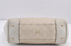 Authentic GUCCI Guccissima Mayfair Hand Tote Bag GG Leather 257061 White 2081K
