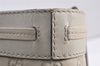 Authentic GUCCI Guccissima Mayfair Hand Tote Bag GG Leather 257061 White 2081K