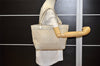 Authentic GUCCI Guccissima Mayfair Hand Tote Bag GG Leather 257061 White 2081K
