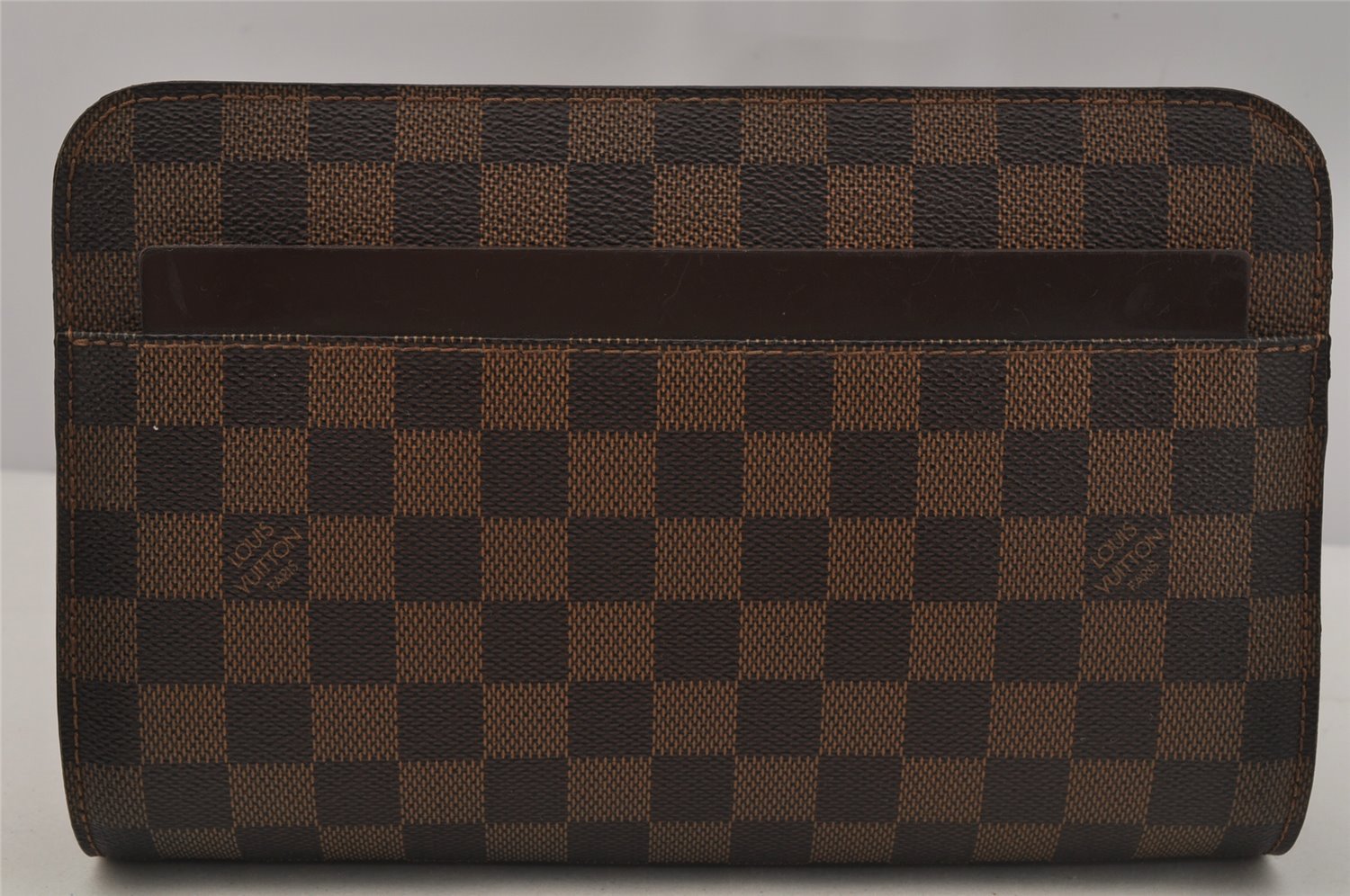 Authentic Louis Vuitton Damier Saint Louis Clutch Hand Bag Purse N51993 LV 2082J