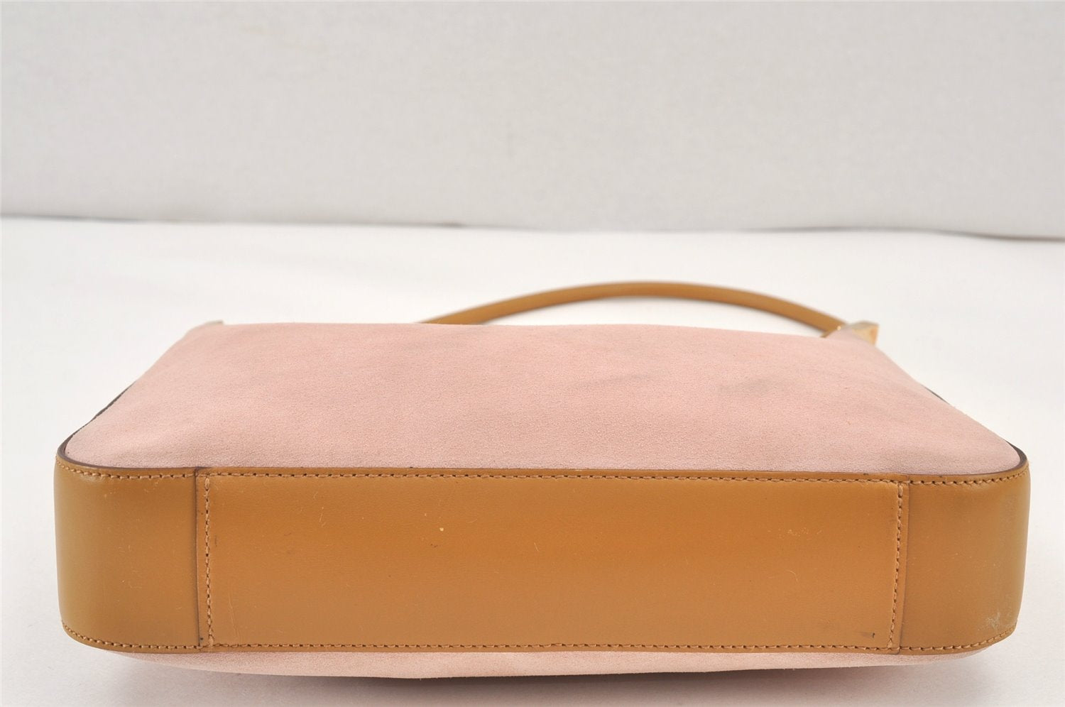 Authentic GUCCI Vintage Shoulder Hand Bag Purse Suede Leather 0013812 Pink 2082K