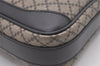 Authentic GUCCI Diamante Shoulder Cross Body Bag PVC Leather 268159 Brown 2083J