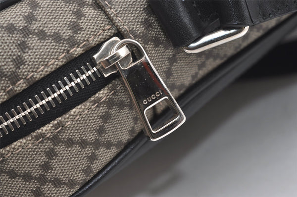 Authentic GUCCI Diamante Shoulder Cross Body Bag PVC Leather 268159 Brown 2083J