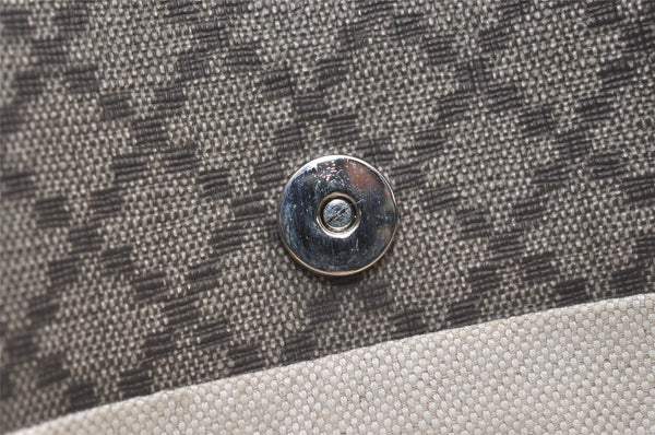 Authentic GUCCI Diamante Shoulder Cross Body Bag PVC Leather 268159 Brown 2083J