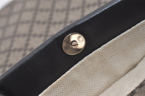 Authentic GUCCI Diamante Shoulder Cross Body Bag PVC Leather 268159 Brown 2083J