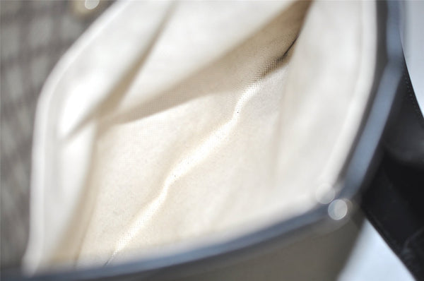 Authentic GUCCI Diamante Shoulder Cross Body Bag PVC Leather 268159 Brown 2083J