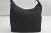 Authentic GUCCI Shoulder Hand Bag Purse GG Canvas Leather 0013814 Black 2083K