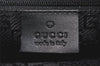 Authentic GUCCI Shoulder Hand Bag Purse Canvas Leather 0014129 Black 2084K