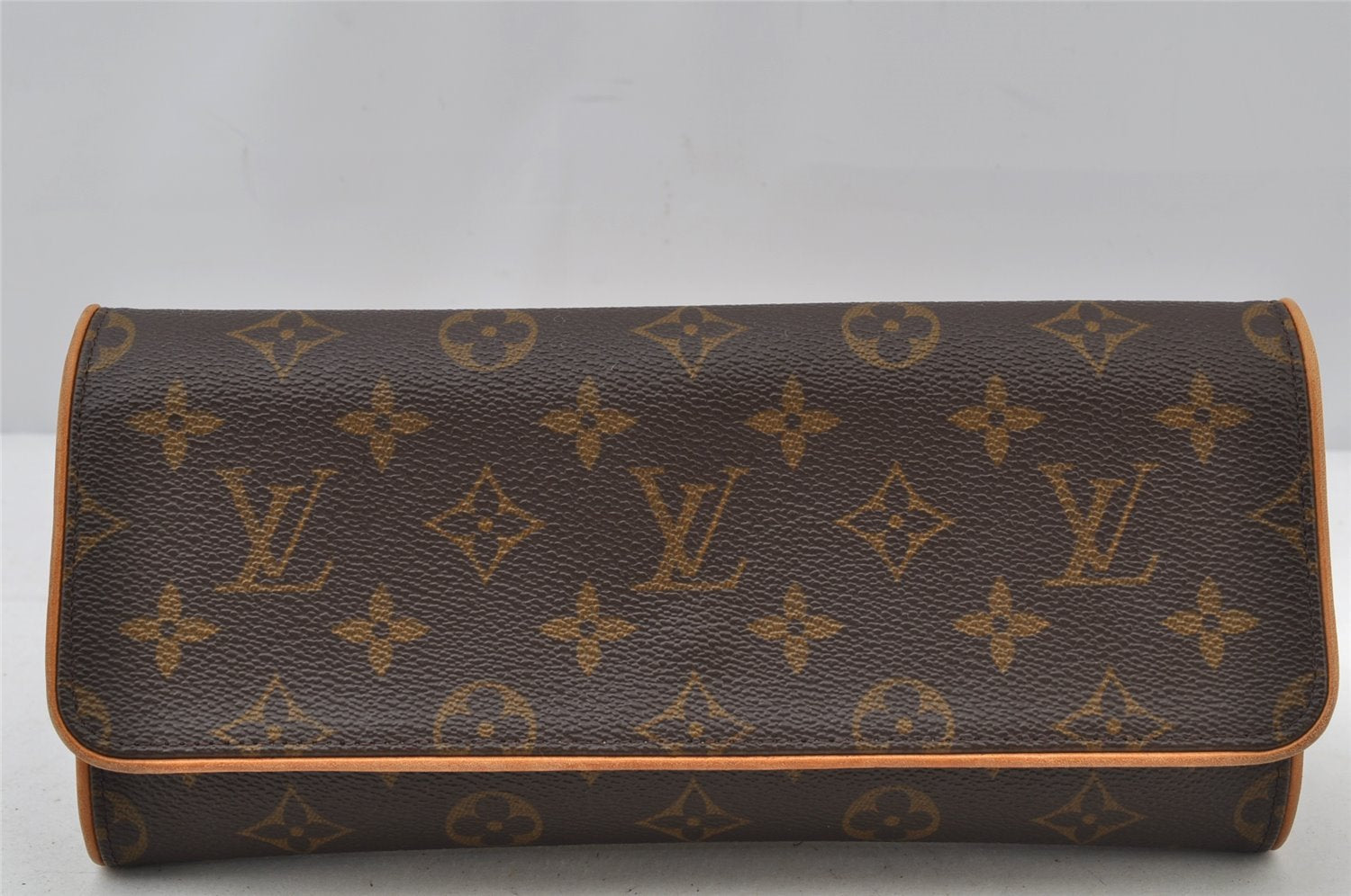 Authentic Louis Vuitton Monogram Pochette Twin GM Shoulder Bag M51852 LV 2085J