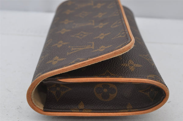 Authentic Louis Vuitton Monogram Pochette Twin GM Shoulder Bag M51852 LV 2085J