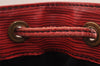 Authentic Louis Vuitton Epi Petit Noe Shoulder Drawstring Bag M44107 Red 2086I
