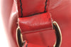 Authentic Louis Vuitton Epi Petit Noe Shoulder Drawstring Bag M44107 Red 2086I