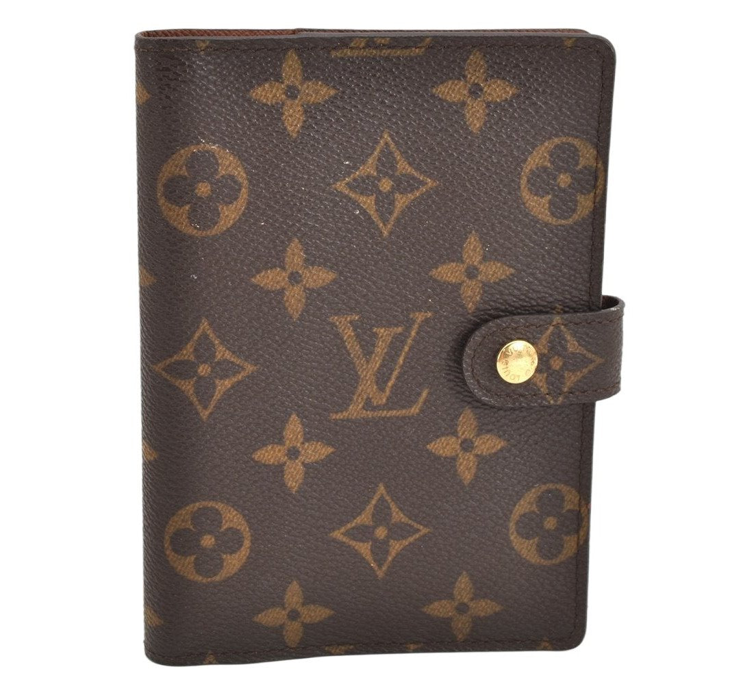 Authentic Louis Vuitton Monogram Agenda PM Notebook Cover R20005 LV 2086K