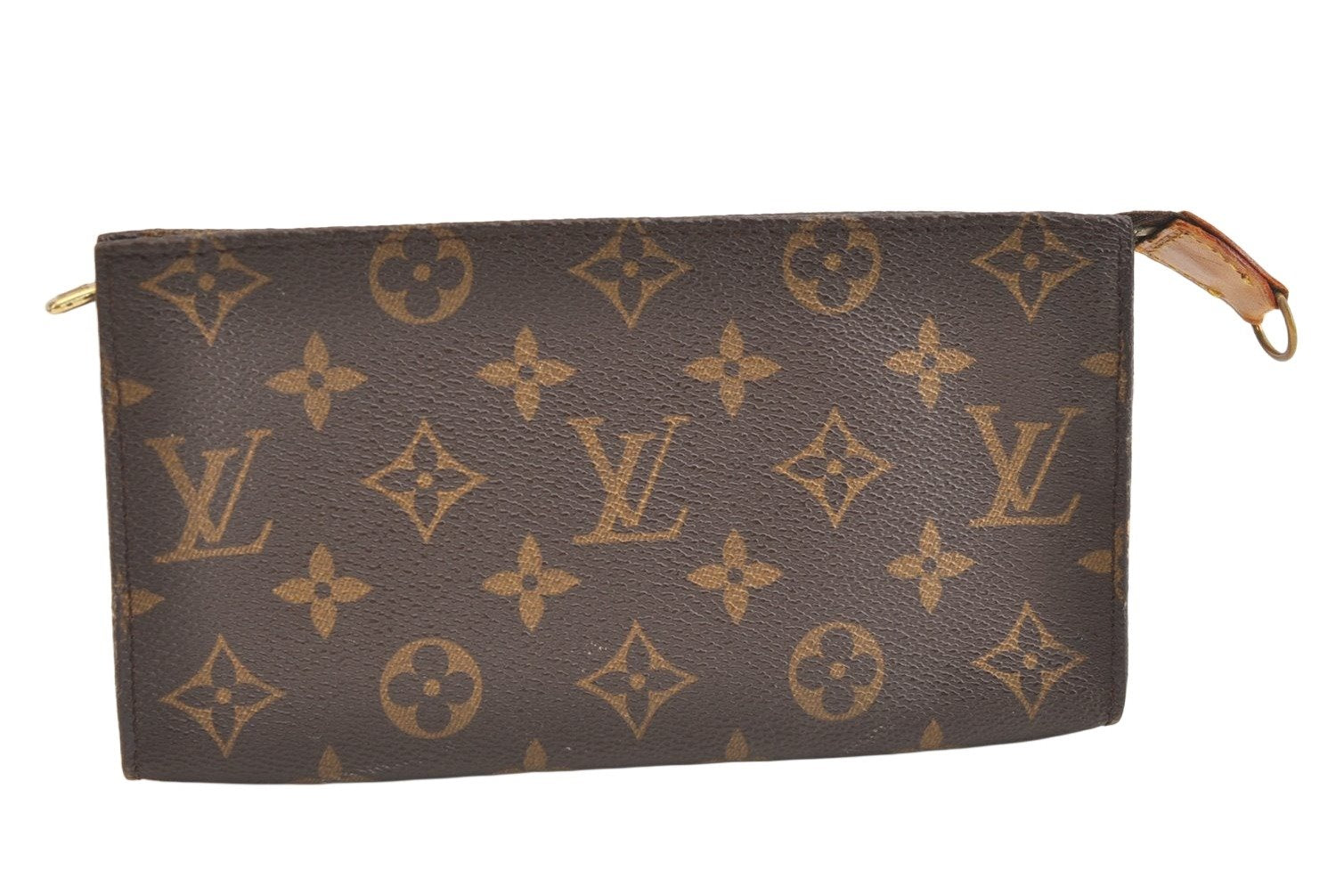Authentic Louis Vuitton Monogram Pouch For Bucket GM LV Junk 2087K