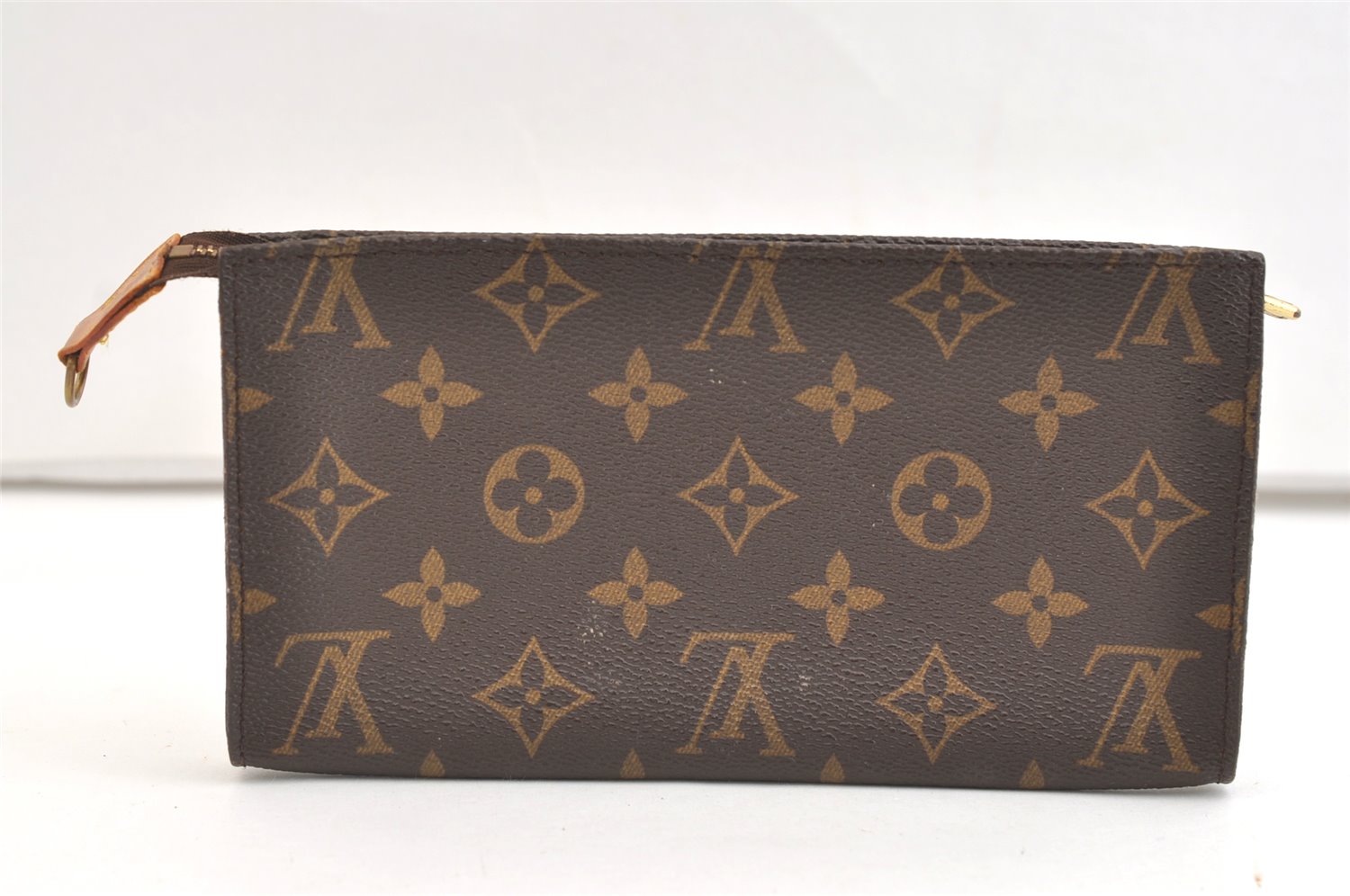 Authentic Louis Vuitton Monogram Pouch For Bucket GM LV Junk 2087K