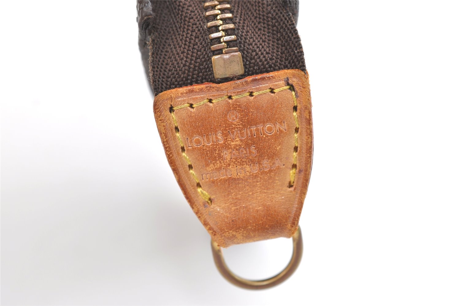 Authentic Louis Vuitton Monogram Pouch For Bucket GM LV Junk 2087K