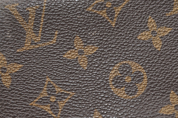 Authentic Louis Vuitton Monogram Pouch For Bucket GM LV Junk 2087K