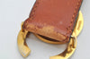 Authentic CHANEL Vintage Calf Skin Belt CC Logo 23.6-27.6" Brown 2088K