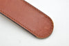 Authentic CHANEL Vintage Calf Skin Belt CC Logo 23.6-27.6" Brown 2088K