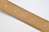 Authentic CHANEL Vintage Calf Skin Belt CC Logo 23.6-27.6" Brown 2088K