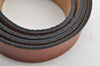 Authentic CHANEL Vintage Calf Skin Belt CC Logo 23.6-27.6" Brown 2088K