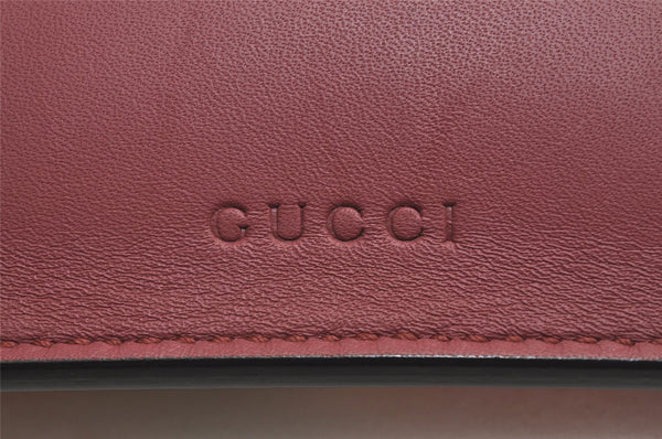 Authentic GUCCI GG Blooms Clutch Bag Pouch GG PVC Leather 410079 Brown 2089J