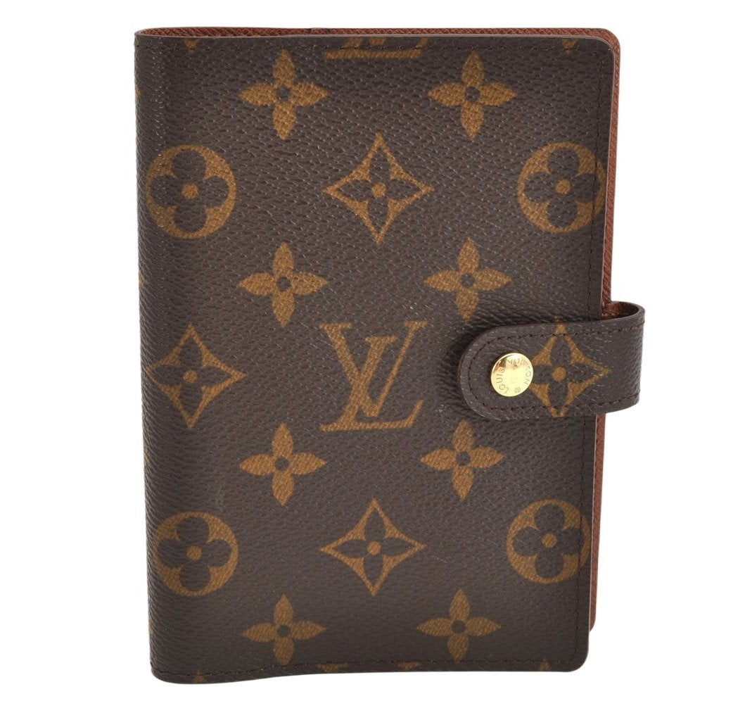 Authentic Louis Vuitton Monogram Agenda PM Notebook Cover R20005 LV 2089K