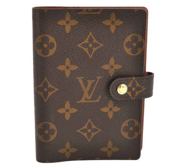 Authentic Louis Vuitton Monogram Agenda PM Notebook Cover R20005 LV 2089K