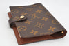 Authentic Louis Vuitton Monogram Agenda PM Notebook Cover R20005 LV 2089K