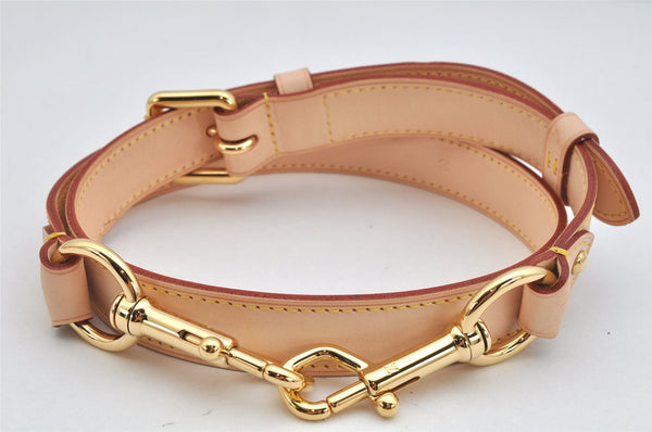 Authentic Louis Vuitton Leather Shoulder Strap Beige 35.6-39.4" LV Box 2090K