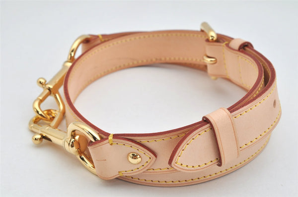 Authentic Louis Vuitton Leather Shoulder Strap Beige 35.6-39.4" LV Box 2090K