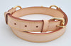 Authentic Louis Vuitton Leather Shoulder Strap Beige 35.6-39.4" LV Box 2090K