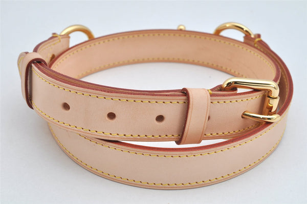 Authentic Louis Vuitton Leather Shoulder Strap Beige 35.6-39.4" LV Box 2090K