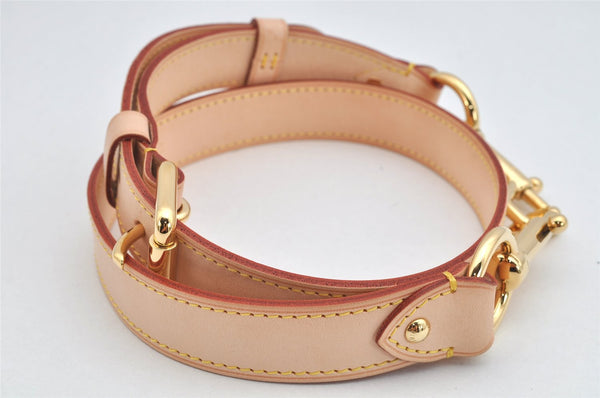 Authentic Louis Vuitton Leather Shoulder Strap Beige 35.6-39.4" LV Box 2090K