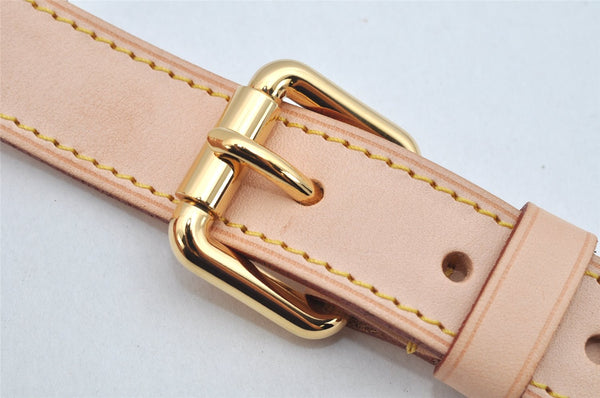 Authentic Louis Vuitton Leather Shoulder Strap Beige 35.6-39.4" LV Box 2090K
