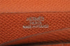 Authentic HERMES Bearn Classic Leather Long Wallet Purse Brown 2091K