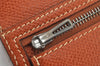 Authentic HERMES Bearn Classic Leather Long Wallet Purse Brown 2091K