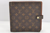 Auth Louis Vuitton Monogram Agenda Scrap Book Day Planner Cover R20955 LV 2092K