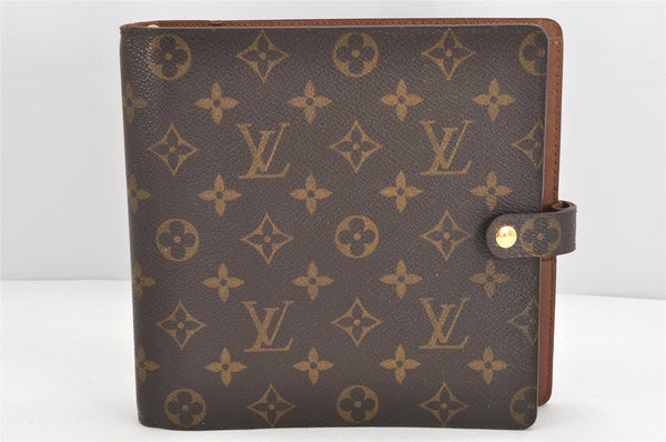 Auth Louis Vuitton Monogram Agenda Scrap Book Day Planner Cover R20955 LV 2092K