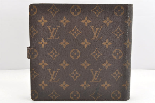 Auth Louis Vuitton Monogram Agenda Scrap Book Day Planner Cover R20955 LV 2092K