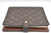 Auth Louis Vuitton Monogram Agenda Scrap Book Day Planner Cover R20955 LV 2092K