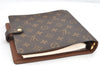 Auth Louis Vuitton Monogram Agenda Scrap Book Day Planner Cover R20955 LV 2092K