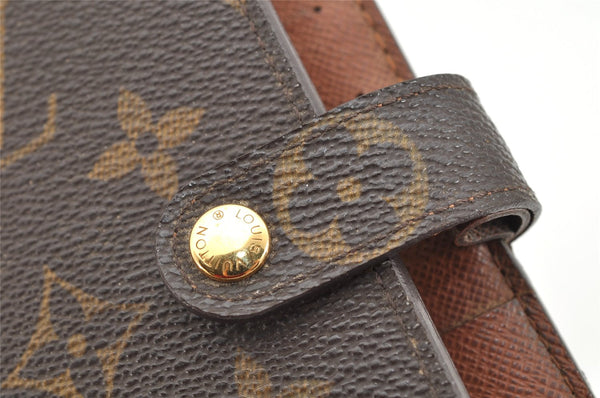 Auth Louis Vuitton Monogram Agenda Scrap Book Day Planner Cover R20955 LV 2092K