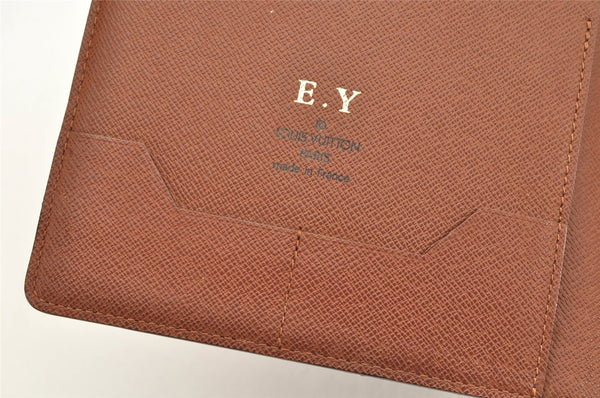 Auth Louis Vuitton Monogram Agenda Scrap Book Day Planner Cover R20955 LV 2092K