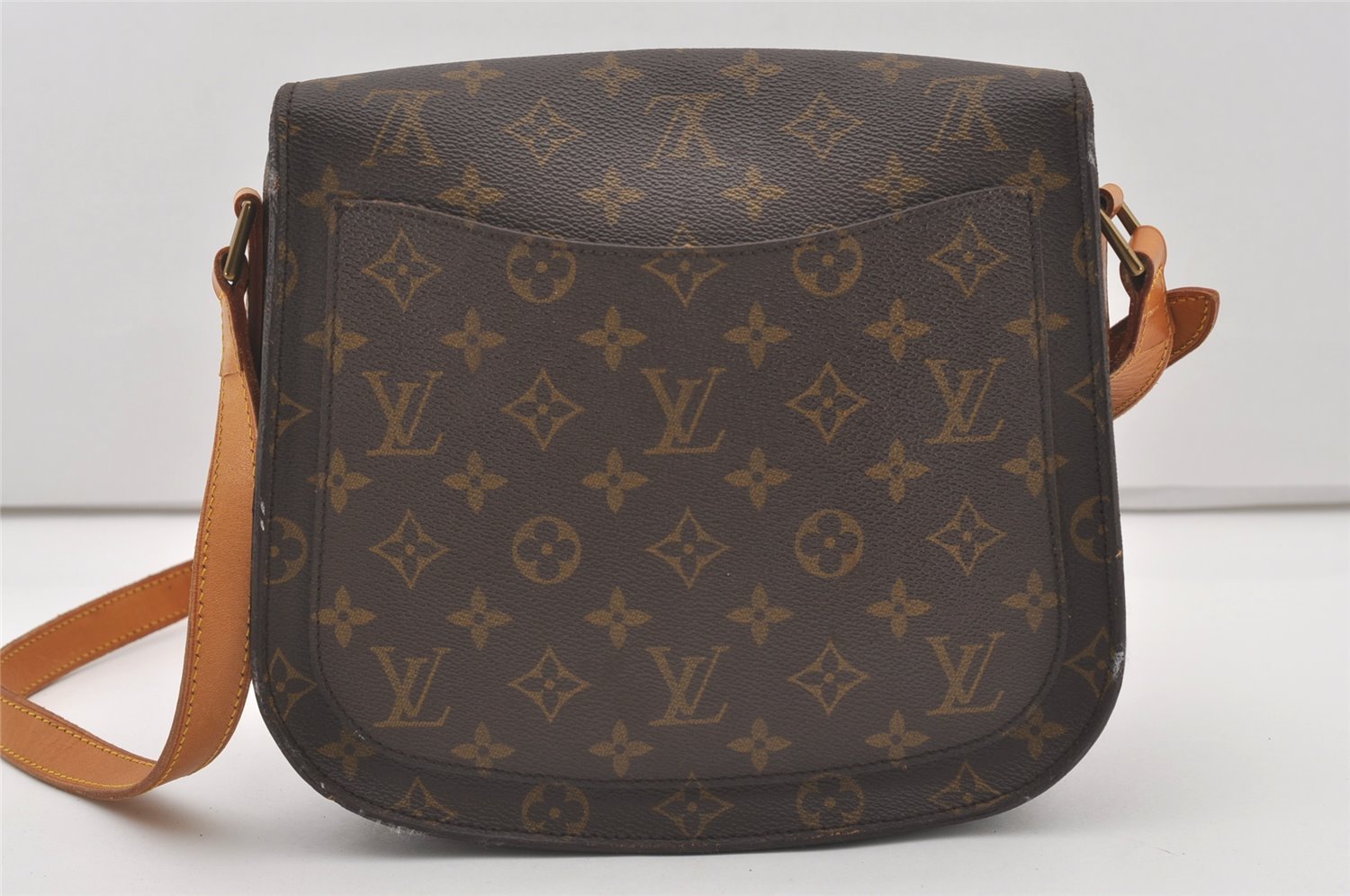 Authentic Louis Vuitton Monogram Saint Cloud GM M51242 Shoulder Cross Bag 2093J