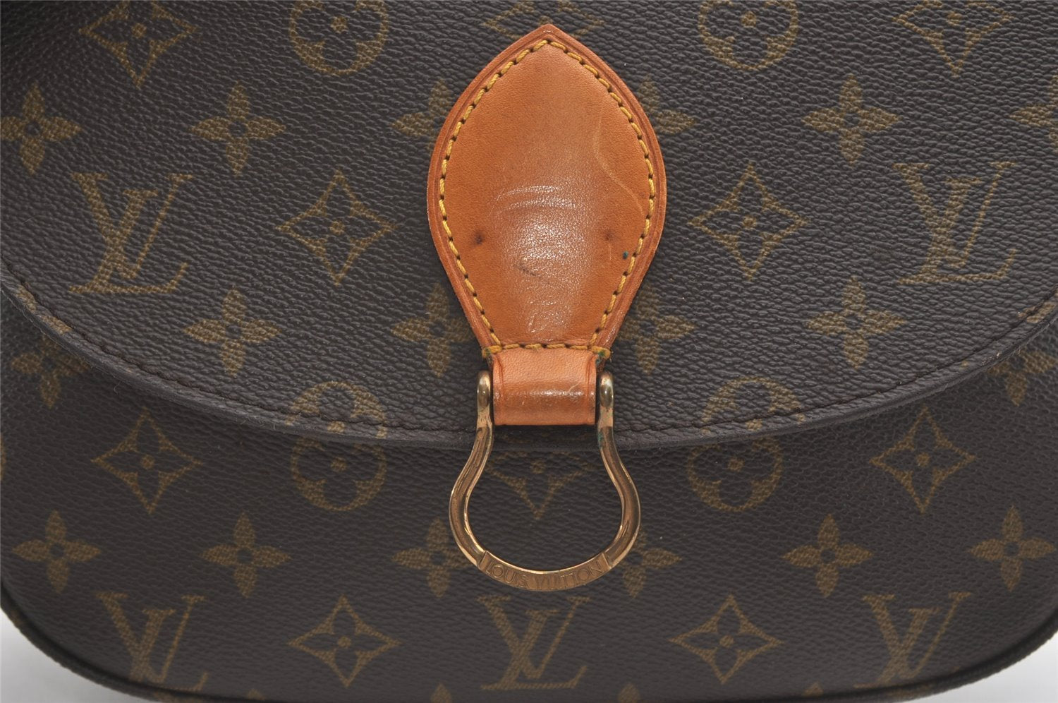 Authentic Louis Vuitton Monogram Saint Cloud GM M51242 Shoulder Cross Bag 2093J