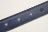 Authentic HERMES Mini Constance Leather Belt Size 75cm 29.5" Blue Brown 2093K